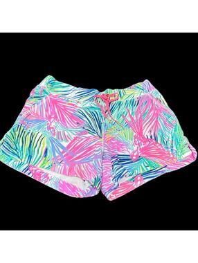 LILLY PULITZER Vina Palm Tree Floral Beach Short Sz Small